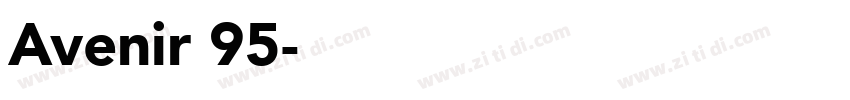 Avenir 95字体转换
